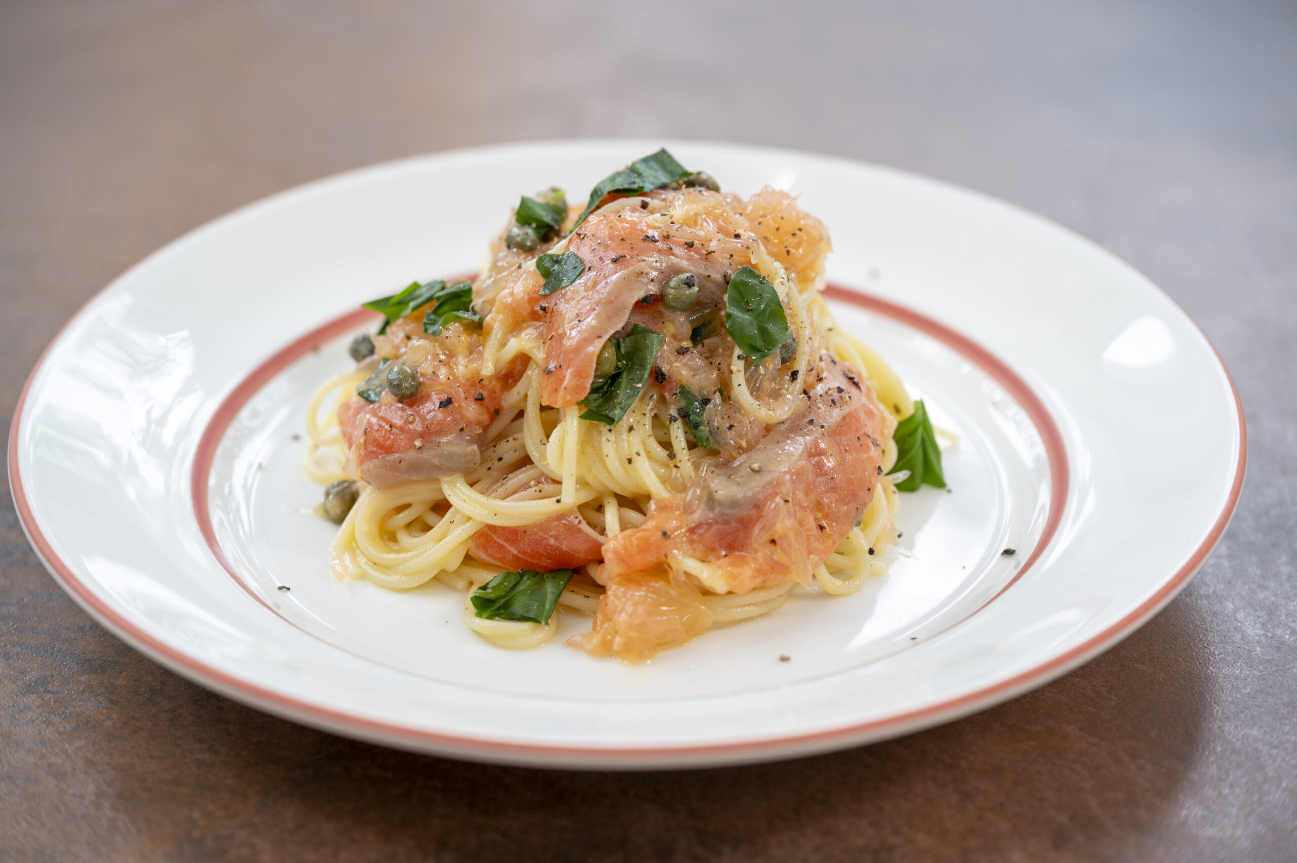 Chilled Pasta With Florida Grapefruit And Salmon 2